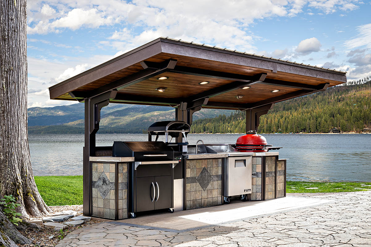 BBQ Station Custom Outdoor Cooking Design 