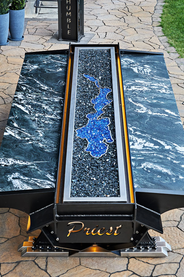 Industrial Custom Designed Fire Pit  of Priest Lake